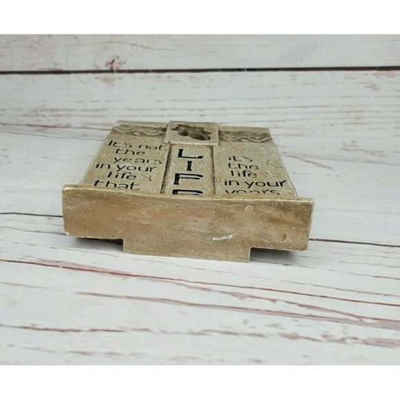 Carson Home Accents Life Wall Hanging Shelf Sitting Inspirational Plaque - Picture 5 of 12